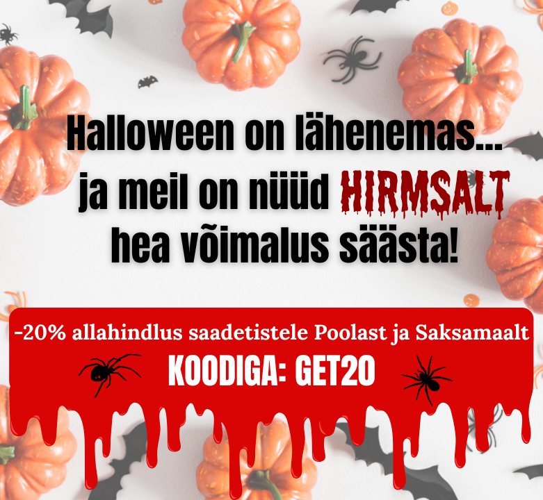 Hirmsalt hea võimalus enne Halloweeni säästa! 👻🕸️🎃